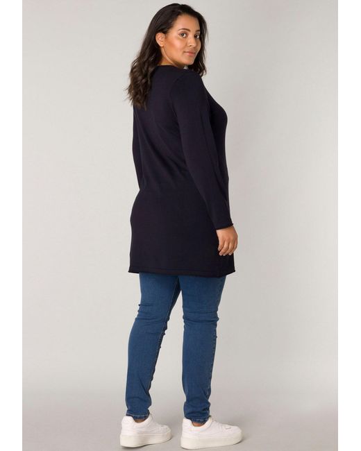 Base Level Curvy Blue Pullover