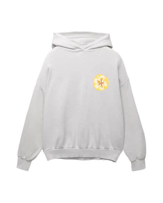 Pull&Bear White Sweatshirt