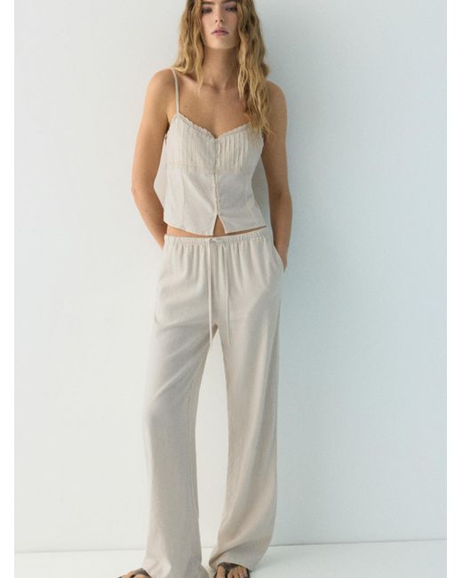 Pull&Bear White Top Pacific