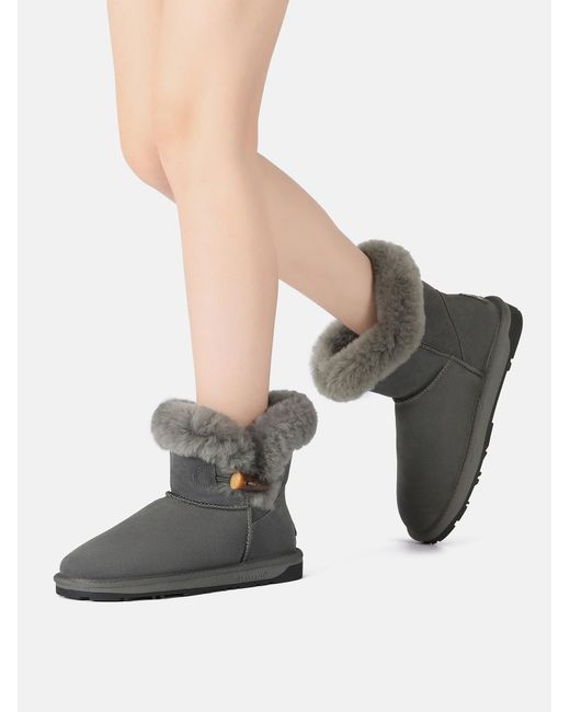 EVER AU Gray Boots Robin