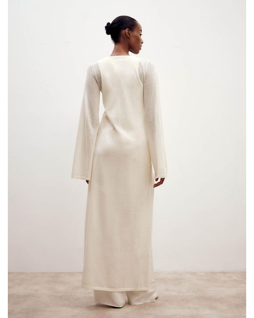 ABOUT YOU x Marie von Behrens White Strickjacke 'Maxi'