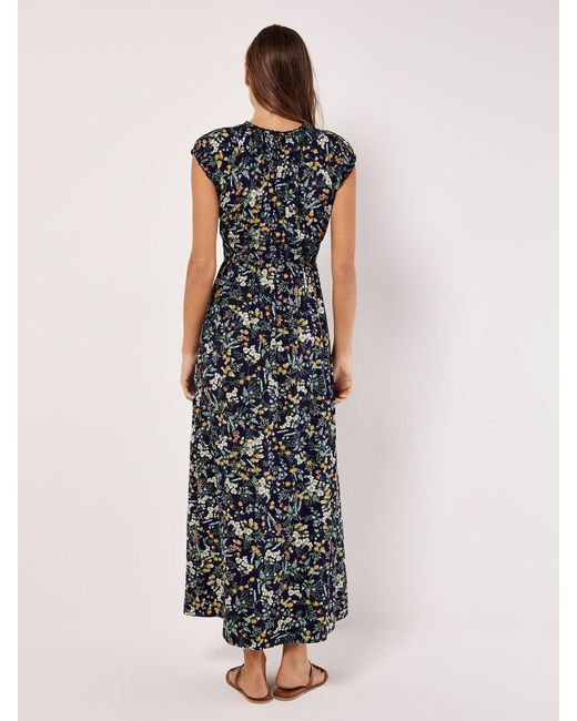 Apricot Black Kleid