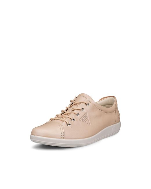 Ecco Natural Soft 2.0 Sneaker, Freizeitschuh, Halbschuh, Schnürschuh mit Retro-Shilouette