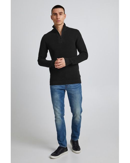 Solid Pullover in Black für Herren