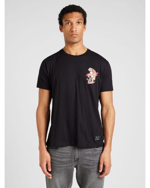 Brave Soul T-shirt '149kaline' in Black für Herren