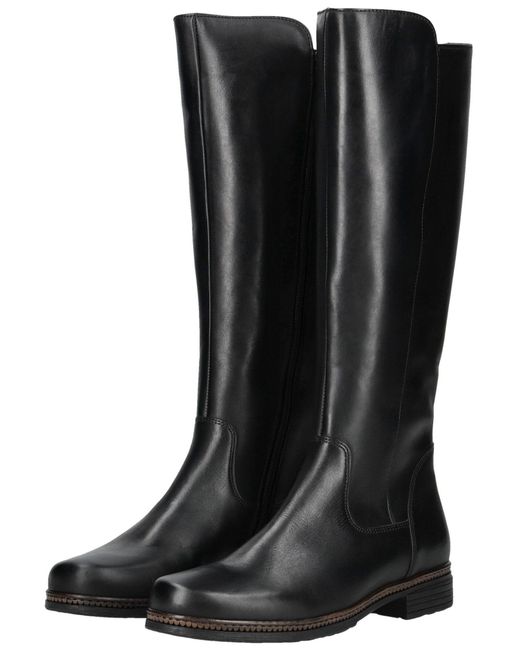 Gabor Black Leder/Textil Stiefel