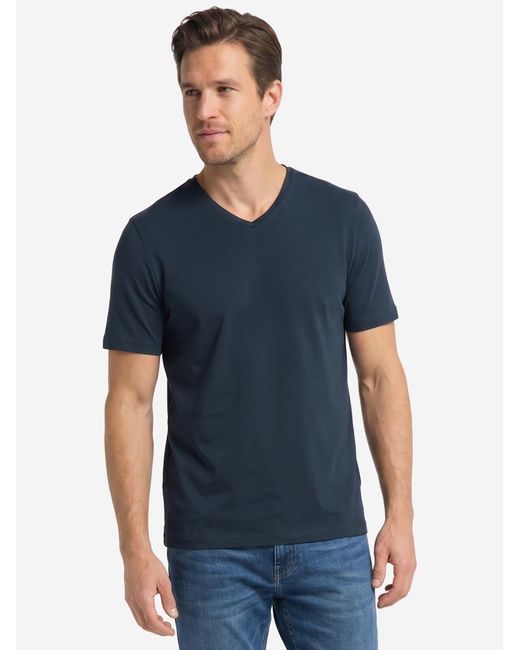 Redmond Shirt Basic in Blue für Herren