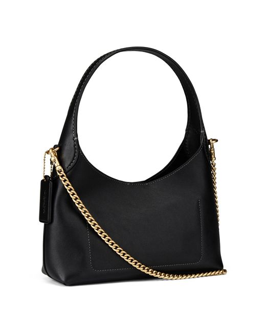 COACH Black Schultertasche Brooklyn