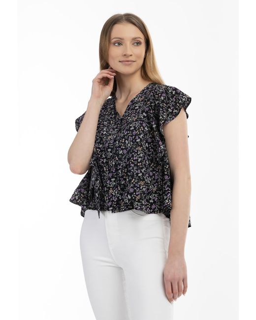 Usha Black Bluse