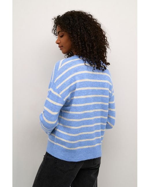 Kaffe Blue Pullover Ka Lida