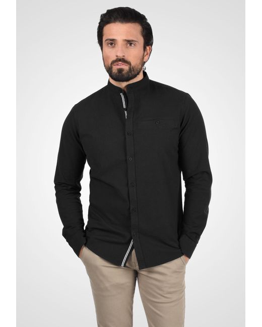 Solid Hemd in Black für Herren