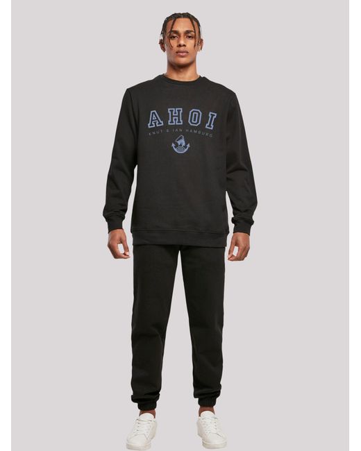 F4NT4STIC Sweatshirt Ahoi Knut & Jan Hamburg in Black für Herren