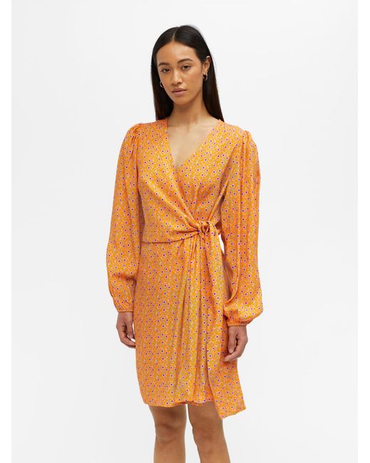 Object Orange Kleid 'villo'