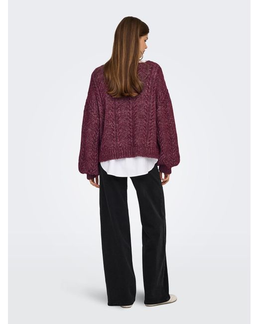 ONLY Purple Pullover Onlida