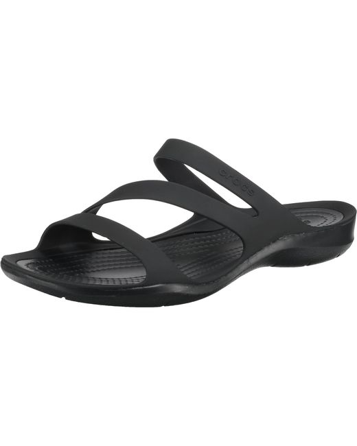 CROCSTM Black Pantolette 'Swiftwater'