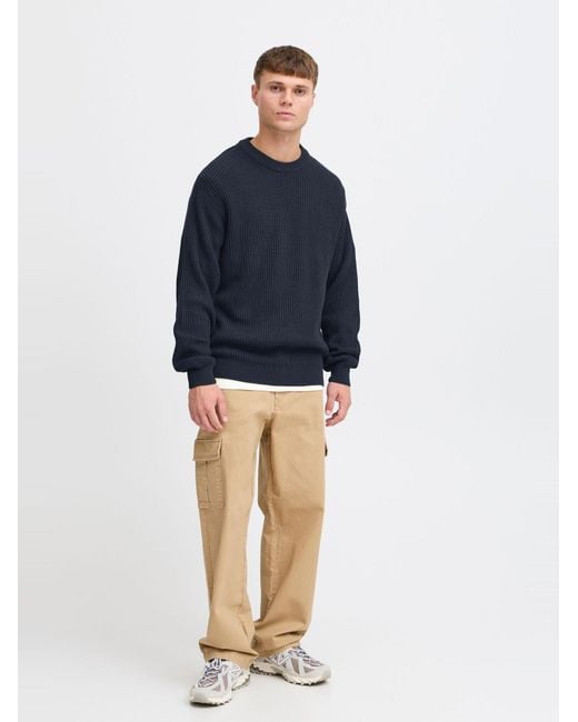 Solid Pullover Gia in Blue für Herren