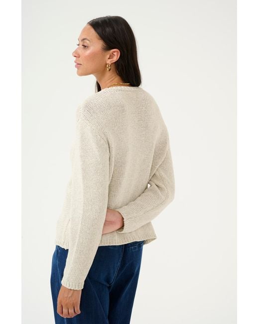 Kaffe White Pullover Kagerdi
