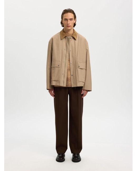 SELECTED Pullover in Natural für Herren