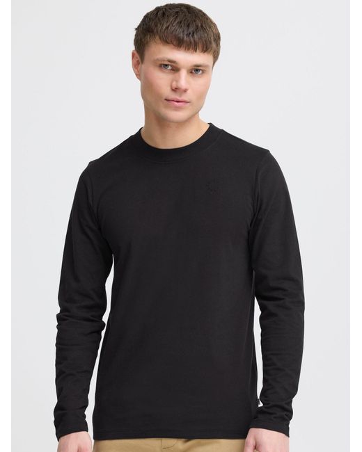 Solid Langarmshirt Sdodatten in Black für Herren