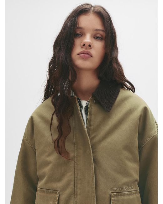 Pull&Bear Green Jacke Pacific