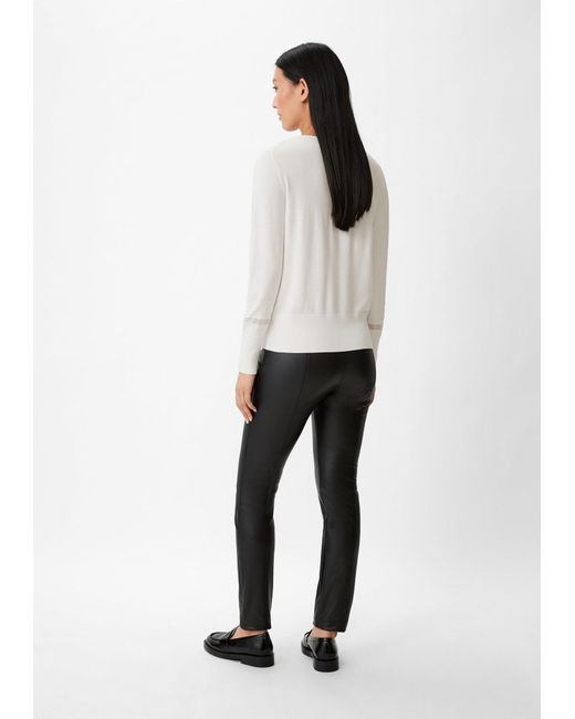 Comma, White Pullover