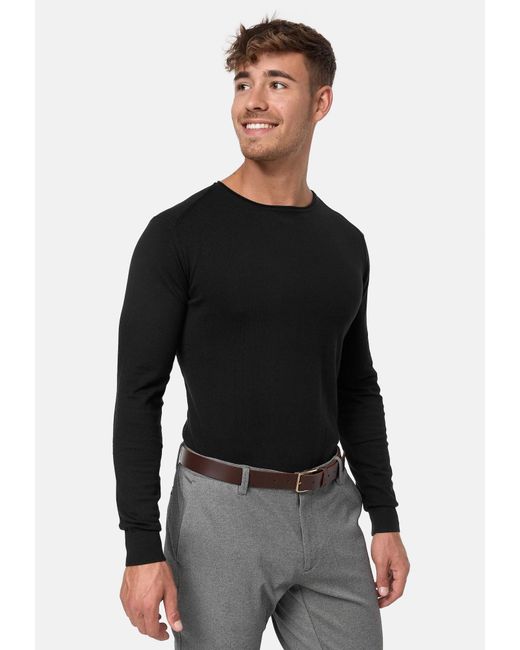 INDICODE Pullover Gamal in Black für Herren