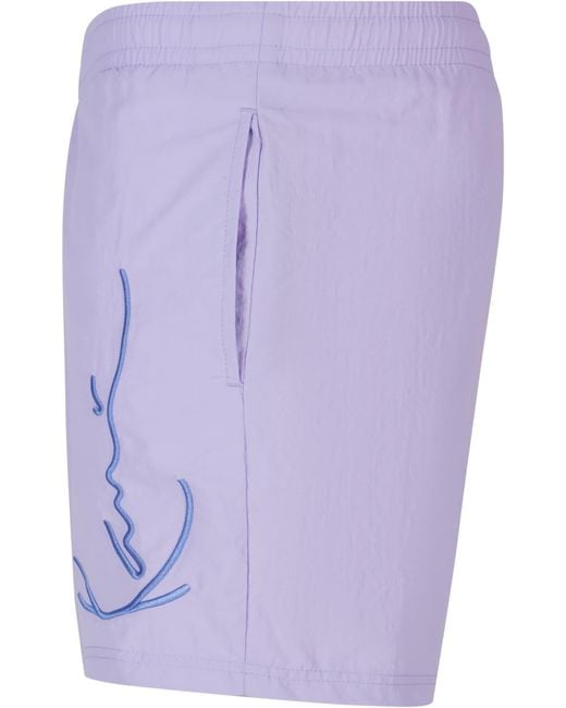 Karlkani Badeshorts in Purple für Herren