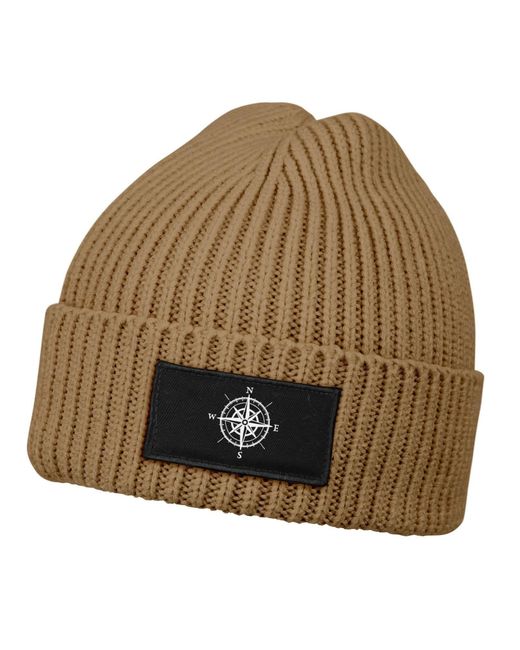 Neverless Brown Mütze Kompass