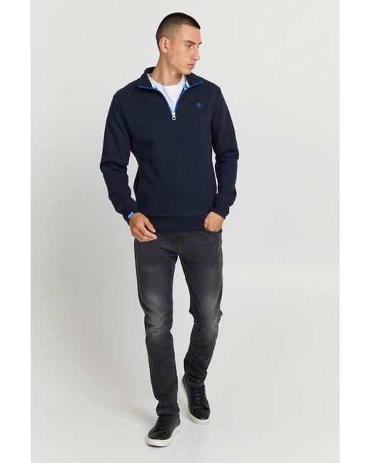 Solid Sweatshirt in Blue für Herren