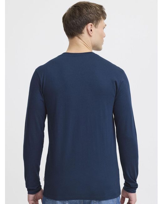 Solid V-Shirt Sdodifan in Blue für Herren
