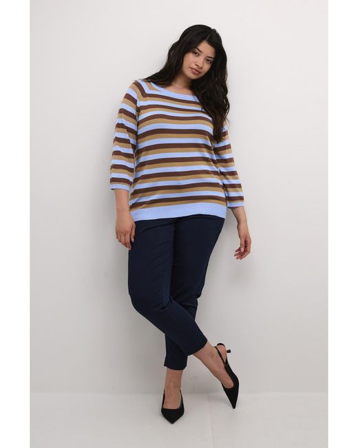 Kaffe Blue Pullover Tilda