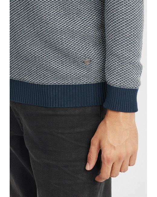 Solid Strickpullover ' dumon ' in Gray für Herren