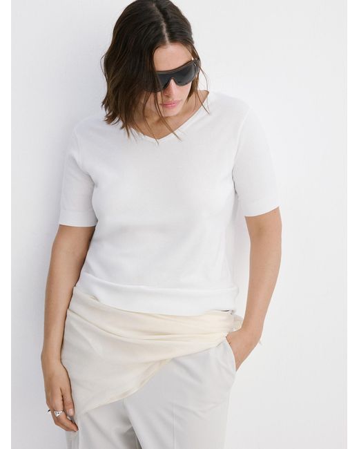 Mango White Pullover Escudell
