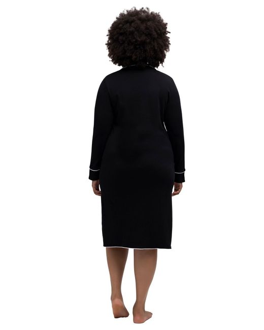 Ulla Popken Black Nachthemd