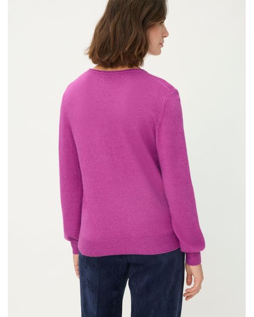Olsen Purple Pullover, Gerade Geschnitten