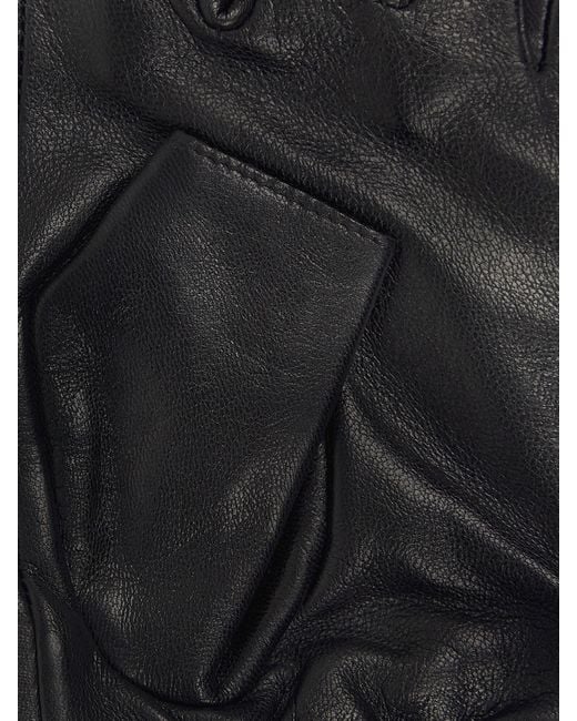 Karl Lagerfeld Black Kurzfingerhandschuhe