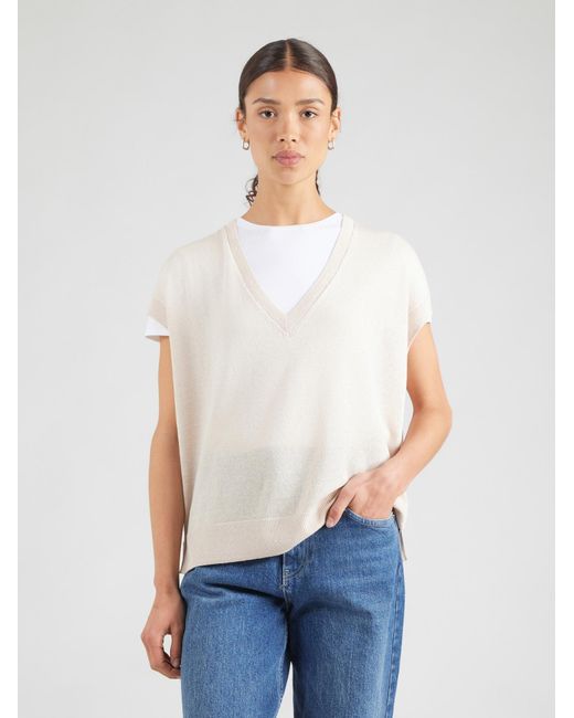 Comma, White Pullover
