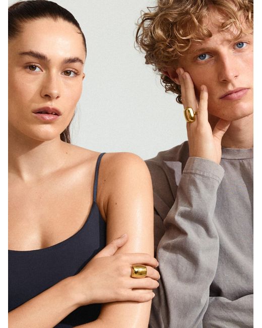 Pilgrim Ring Kieran in Metallic für Herren