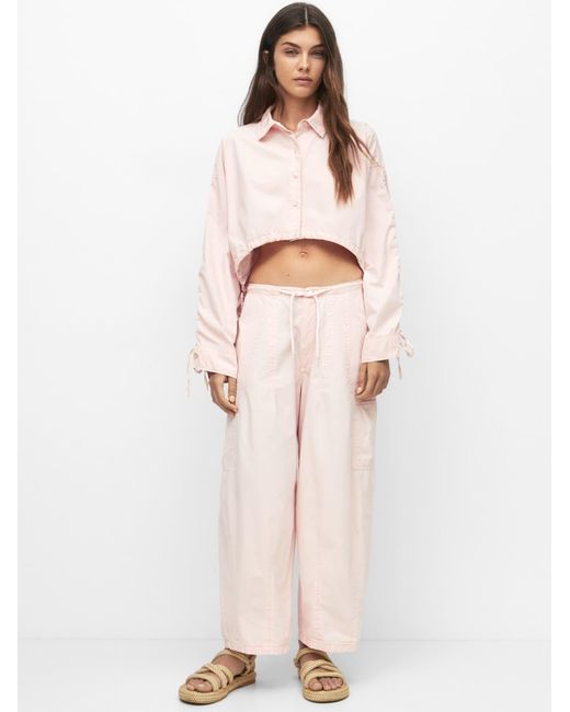 Pull&Bear Natural Bluse