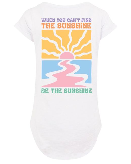 F4NT4STIC White T-Shirt 'Be The Sunshine Color'