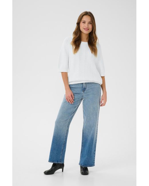 Kaffe White Pullover Whitney
