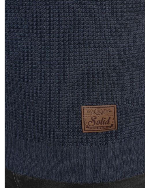Solid Pullover Terrance in Blue für Herren