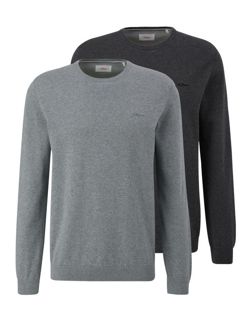 S.oliver Oliver Pullover Basic in Gray für Herren