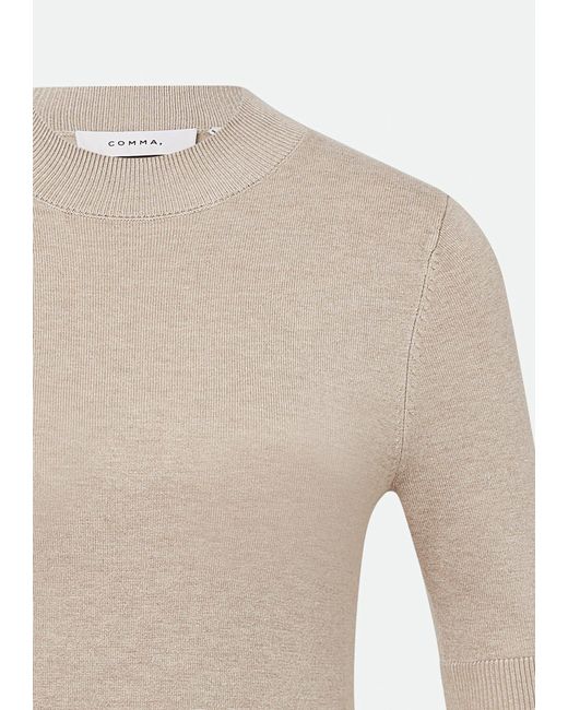 Comma, White Pullover