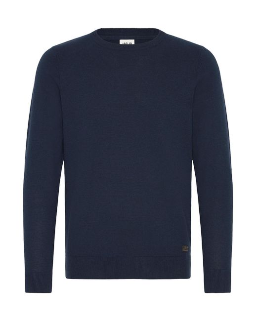 Solid Strickpullover Sdakant in Blue für Herren