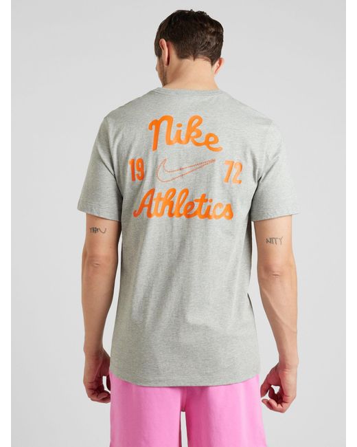 Nike T-shirt 'club' in Gray für Herren