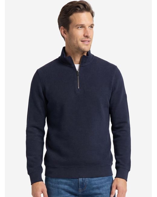 Redmond Pullover Basic in Blue für Herren