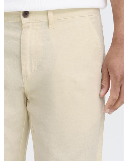 Solid Leinenhose Loran in Natural für Herren
