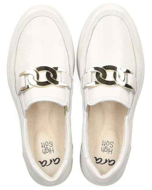 Ara White Slipper
