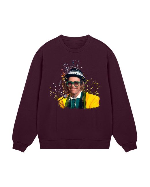 F4NT4STIC Sweatshirt Tv Times Elton John in Purple für Herren
